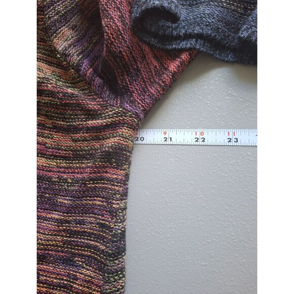 United States Sweaters Open Front Cardigan XL Multicolor Knit Boho Festival - Picture 6 of 8